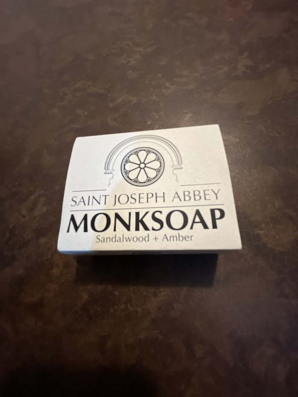 Monksoap Sandalwood Amber Soapcreates gentle exfoliating lather